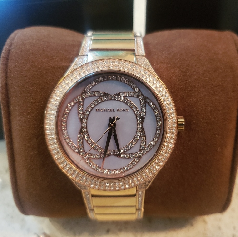 Rose Gold Lavender MK Watch